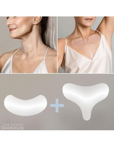 SkinPad™ Anti-Wrinkle Neck and Neckline Patches brillant des détails fins